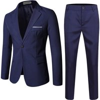 2024 suit set, oversized slim fit, solid color formal men's casual suit, two-piece set