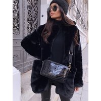 Women’s Clothing Women's Temperament Commuter Long Sleeve Lapel Fur Coat Solid Color Warm Plus Size Coat Women's Fur The Grass