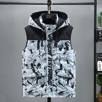 Clothing Autumn Winter Large Down Cotton Vest Thickened Warm Camouflage Outerwear Vest Trendy Loose Plus Fat Plus Waistcoat