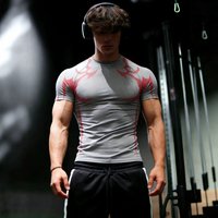 Quick Drying Sports Top Muscle Enhancing Training Wear Summer Running Tight Fitting Base Layer
