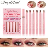 6-Piece Dual-Color Eyeshadow Pencil Set - One-Swipe Application, Built-in Under-Eye Highlighter, Lazy Makeup Gradient Eyeshadow Sticks