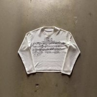 Y2K Print Long Sleeve T-Shirt – Oversized Dark Aesthetic Retro Streetwear (S-XL, Unisex)