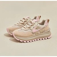 Women's Thick Soled Sports Shoes Versatile Platform Casual Round Toe Canvas Footwear White