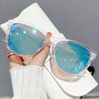 transparent frame sunglasses fashionable personalized UV resistant sunglasses coated genuine film high end eyewear