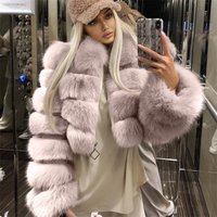 Women's Sleeves Imitation Fur Coat Women's Autumn And Winter Warm Coat Plush Coat Trendy