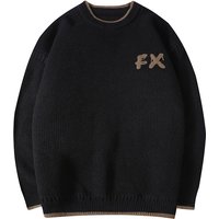 Men's Clothes Sweater Men's Autumn And Winter Youth All Round Neck Thick Brand Knit Bottom Sweater Simple Sweater Tide