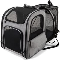 Pet bag backpack cat bag portable breathable outing foldable expandable dog backpack large capacity pet bag