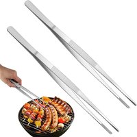 Multifunction Barbecue Tongs Food Tongs Food Clip Kitchen Gadgets Stainless Steel Churrasco Tweezers Clip Buffet BBQ Tool