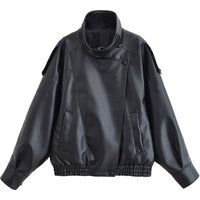 Clothing 2025 Autumn Winter Personality Street Fashion Versatile Motorcycle Style PU Leather Jacket Coat