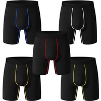 Underwear Boxer Briefs Sports Elastic Long Underwear Cycling Shorts