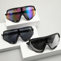 Men’s Glasses Ultra Light Large Frame Mountaineering Windproof Goggles Cycling Outdoor Cycling Colorful Sunglasses Futuristic Neutral Sunglasses