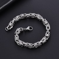 Cross Border European American Byzantine Bracelet Street Hip Hop Stainless Steel Emperor Chain Fashion Jewelry King Chain