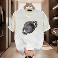 Clothing Summer Heavy Cotton All match Brand Short sleeved T shirt Round Neck Casual Half sleeved T shirt Top Ins