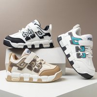 Mother & Shoes Leather Surface Autumn Winter Running Shoes Soft Soles Medium Large Student Casual Shoes Single Shoes