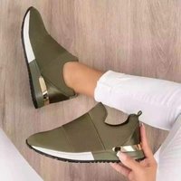 Breathable Mesh Fashion Casual Sports Shoes Platform Flats Shoes Light Wedge Sneakers Woman Vulcanize Shoes Zapatillas