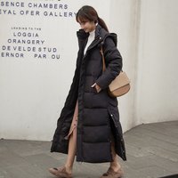 Clothing Cotton coat 224 winter over knee lengthened student bf loose thick cotton coat cotton coat