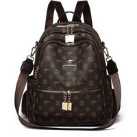 Backpack Retro Casual Fashion Trend Printed Business Large Capacity Backpack Travel Bag