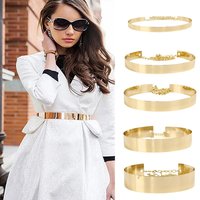 European American Trend Metal Iron Belt Waist Seal Decorative Skirt Fashion Mirror Waist Chain 2.0cm 3.5cm