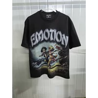 Top Heavyweight 100% Cotton T Shirt Emotions Shirt Streetwear Graphic Print Oversized T Shir