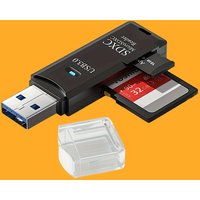 2 1 USB 3.0 2.0 SD TF Card Reader High speed Dual slot Adapter Compatible Smartphones Cameras