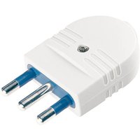 Spina Mobile Serie Azzurra Standard Italiano 2P+T 16A Bianca Plug White SCAME - 104.4003