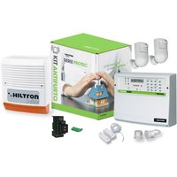 Kit Antifurto 4 Zone Antintrusione Con Centrale Protec4 E Combinatore GSM + Accessori HILTRON - KPROTEC4GSM