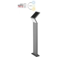 Palo Led Solare Piatto Per Illuminazione Da Giardino STONE GROUP - 20201/BNC
