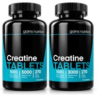 Creatine Monohydrate Tablets | 3000mg Per Serving | 2 Pack Bundle