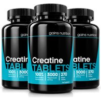 Creatine Monohydrate Tablets | 3000mg Per Serving | 3 Pack Bundle