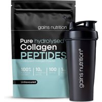 Bovine Collagen Peptides Powder | 1KG | + 600ml Shaker Black