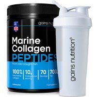 Marine Collagen Peptides Powder | 700g | + 600ml Shaker White
