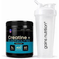 Creatine + Electrolytes Powder + 600ml Shaker White