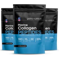 Marine Collagen Peptides Powder | 500g | Unflavoured | 3 Pack Bundle