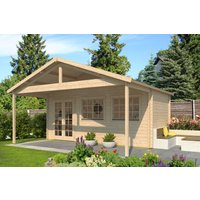 Fjordholz Gartenhaus Modell Rolf 44 A mit Vordach Fjordholz Gartenhaus Modell Rolf 44 A mit Vordach