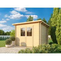 Fjordholz Pultdach Gartenhaus Modell Ezra 2D Fjordholz Pultdach Gartenhaus Modell Ezra 2D