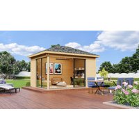 Fjordholz Gartenpavillon Modell Alu 44 B Fjordholz Gartenpavillon Modell Alu 44 B