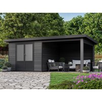 32% reduziert – WPC Holzgartenhaus mit Terrasse Modell Style DeLuxe 32% reduziert – WPC Holzgartenhaus mit Terrasse Modell Style DeLuxe