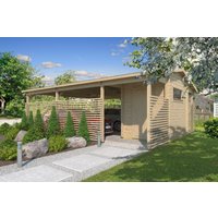 Fjordholz Doppel-Carport mit Abstellraum/Schuppen Rabatt: 26 % Fjordholz Doppel-Carport mit Abstellraum/Schuppen Rabatt: 26 %
