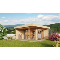 Fjordholz Gartenhütte Alu Concept Relax 70 B 6x4m Fjordholz Gartenhütte Alu Concept Relax 70 B 6x4m