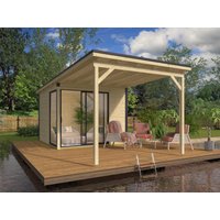 26% reduziert – Fjordholz Holzgartenhaus Modell Amrum-1 mit Vordach 26% reduziert – Fjordholz Holzgartenhaus Modell Amrum-1 mit Vordach