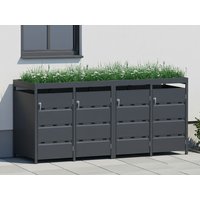 StarLine 4er Mülltonnenbox Stabilo mit Pflanzdach Rabatt: 26 % StarLine 4er Mülltonnenbox Stabilo mit Pflanzdach Rabatt: 26 %