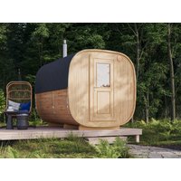 Fjordholz Fass-Sauna Modell Quadro 300 cm (RABATT 26%) Rabatt: 26 % Fjordholz Fass-Sauna Modell Quadro 300 cm (RABATT 26%) Rabatt: 26 %