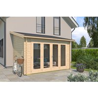 26% reduziert – Holzgartenhaus Modell Anbau Lounge 44 A 26% reduziert – Holzgartenhaus Modell Anbau Lounge 44 A
