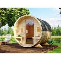 Fjordholz Fass-Sauna Modell Lauri, Natur, ohne Ofe Rabatt: 26 % Fjordholz Fass-Sauna Modell Lauri, Natur, ohne Ofe Rabatt: 26 %