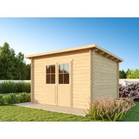 Fjordholz Pultdach Gartenhaus Modell Ezra 4D Fjordholz Pultdach Gartenhaus Modell Ezra 4D