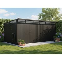 30 % Rabatt: Metall Gerätehaus Modell Skylight 2-Raum 15,18 m² 30 % Rabatt: Metall Gerätehaus Modell Skylight 2-Raum 15,18 m²