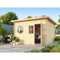 Fjordholz Pultdach Gartenhaus Modell Ezra 4M Fjordholz Pultdach Gartenhaus Modell Ezra 4M