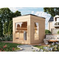 Fjordholz Saunahaus Modell Panorama Cube 70 A Fjordholz Saunahaus Modell Panorama Cube 70 A