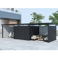 37% reduziert – Metall Gartenhaus Modell Style 7,56 m² Spar-Set-4 8m² 37% reduziert – Metall Gartenhaus Modell Style 7,56 m² Spar-Set-4 8m²