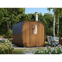 Fjordholz Fass-Sauna Modell Quadro 170 cm Rabatt: 26 % Fjordholz Fass-Sauna Modell Quadro 170 cm Rabatt: 26 %